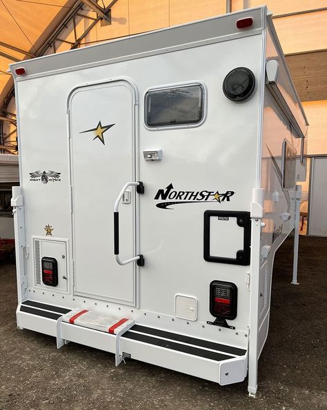 2024 Northstar Night Hawk Announced - Truck Camper Magazine Lightweight Truck Campers, Short Bed Truck Camper, Night Hawk, Jet Skis, Short Bed, Truck Campers, Full Kitchen, Bathroom Windows, Queen Size Bed