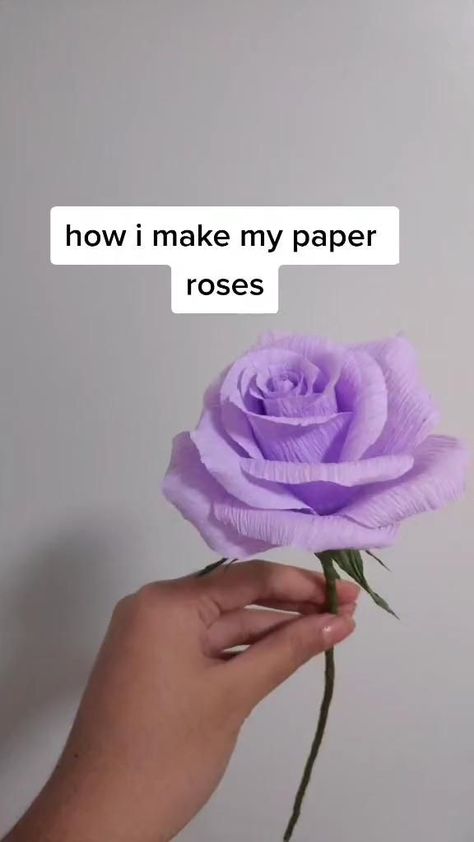 Paper Roses Diy, Roses Gift, Ribbon Crafts Diy, Diy Crafts Paper, Crafts Paper Flowers, Flowers Craft, Easy Paper Crafts Diy, Handmade Paper Crafts, Handmade Flowers Paper