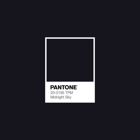 PANTONE 20-0195 TPM Midnight Sky Color Swatch Prada Color Palette, Black Pantone, Pantone Black, Blue Grey Wallpaper, Pantone Swatches, Darkest Hour, Pantone Colour Palettes, Winter Color Palette, Prada Collection