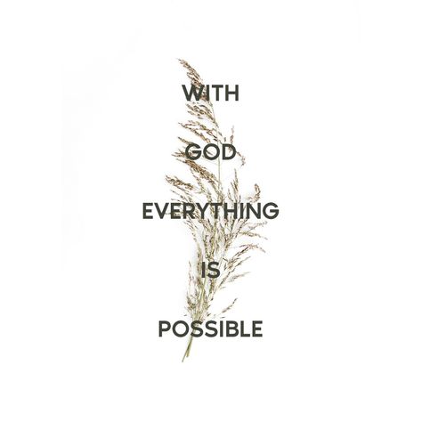 You might not see the end of this tunnel, but there is a great truth! With God everything is possible. #ItsAllPossible #GodMakesThisPossible With God Everything Is Possible, Everything Is Possible, About God, Quotes About God, The End, Home Decor Decals, Quotes, Quick Saves