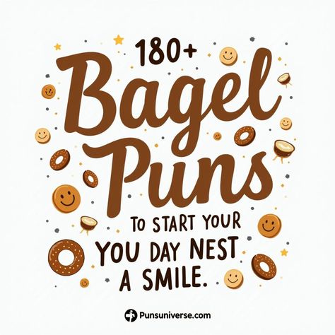 Rise and shine with our "180+ Bagel Puns to Start Your Day with a Smile"! 🥯✨ Whether you're a bagel aficionado or just love a good chuckle, these delightful puns are sure to make your mornings a little brighter and a lot funnier. Get ready to roll with laughter! 😂 

#Puns #BagelLove #MorningHumor #FoodieFun #Laughs #BreakfastJoy Bagel Quotes Funny, Bagel Appreciation Sayings, National Bagel Day, Bagel Quotes, Flower Puns, Thanksgiving Puns, Cheese Puns, Bagel Bar, Cheesy Puns