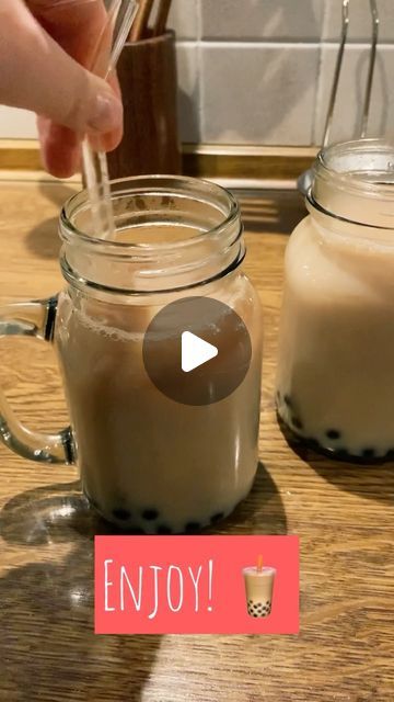 33 likes, 1 comments - home_full_of_recipes on February 4, 2022: "How to make Boba tea at home?🧋 #yaninaiscooking #yaninaiscooking_videorecipe #yaninaiscooking_drink #bobatea #bubbletea #bobatealover #bobatearecipe #tapioca #tapiocapearls #tapiocapearl #drink #recipes #reels #reelsinstagram #foodreels". Make Boba Tea, Boba Tea At Home, How To Make Boba, Boba Tea Recipe, Tea At Home, Tapioca Pearls, Boba Tea, Bubble Tea, Drink Recipes