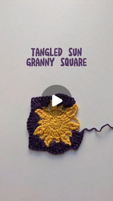 Knitting | Crocheting 🧶 on Instagram: "TANGLED SUN GRANNY SQUARE 😩💗 📹: @atainya Follow @crochetqueen1 for more knitting & crocheting tips 🧶 Follow @crochetqueen1 for more knitting & crocheting tips 🧶" Tangled Crochet Granny Square, Tangled Sun Crochet Granny Square, Tangled Sun Crochet Pattern, Rapunzel Sun Crochet, Tangled Sun Crochet Pattern Free, Tangled Granny Square Pattern, Tangled Sun Granny Square, Rapunzel Granny Square, Tangled Rapunzel Crochet