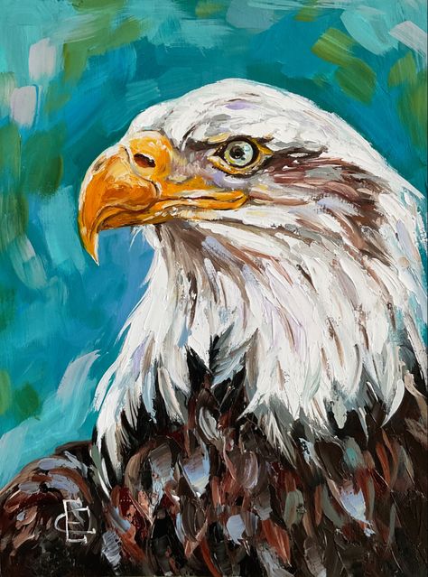 Eagle Artwork, Bird Painting Acrylic, Animal Paintings Acrylic, Lion Canvas Art, Eagle Wall Art, Eagle Painting, Animal Canvas Art, Eagle Art, American Bald Eagle