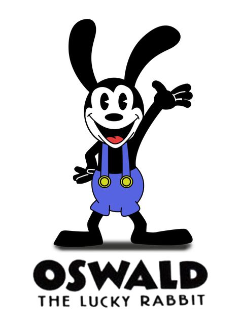 Oswald the Lucky Rabbit (Color) Dot Warner, Wakko Warner, Mickey And Oswald, Disney Prints, Krazy Kat, Rabbit Colors, Oswald The Lucky Rabbit, Rabbit Tattoos, Felix The Cat