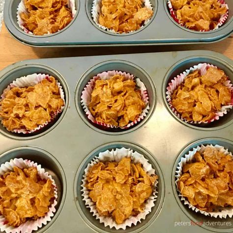 Honey Joys - Cornflake Cupcakes - Peter's Food Adventures Honey Joys Recipe, Honey Joys, Australian Snacks, Kids Party Treats, Cake Stall, Review Post, Australian Food, Kids Party Food, Food Writing