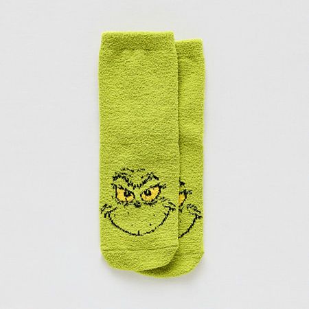 # Pieces In Set: 1 PairCharacter: Grinch, Dr. SeussShoe Size Range: 4-7Fiber Content: 98% Polyester, 2% SpandexFabric Description: KnitCare: Tumble Dry, Machine WashCountry of Origin: Imported Grinch Room, Grinch Socks, Grinch Pajamas, Grinch Movie, Dr Seuss Grinch, Dr Seuss The Grinch, The Grinch Movie, Benson Boone, Slipper Socks