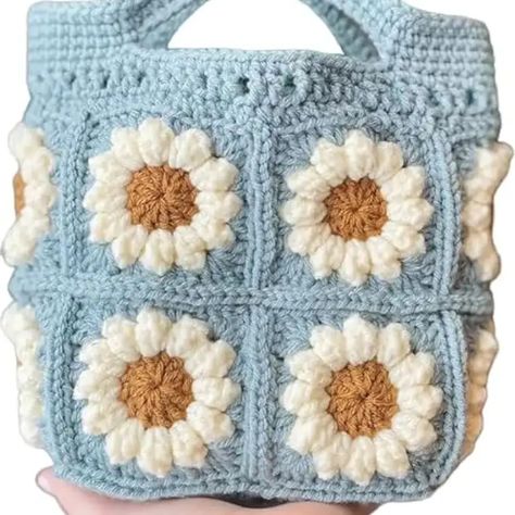 For product link check out our 'Amazon Finds' in the Story Highlights. Happy shopping! 🎉 This is Crochet tote bag. It consist of floral granny squares and joined with beige cotton yarn. This trendy bag will be essential piece of your spring and summer closet! This retro bag is suitable with every look and every Occasion It has enough space to keep your belongings. Granny square combinations make each bag unique for its owner. Your bag will have different combinations which will make it total... Colorful Crochet, Retro Bags, Summer Closet, Crochet Tote Bag, Crochet Tote, Story Highlights, Granny Squares, Amazon Finds, Granny Square