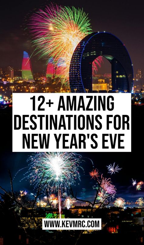 Discover in this post the 11 best New Year's Eve destinations! From dazzling fireworks to festive celebrations, find the perfect spot to welcome the New Year. new years eve travel destinations | best new years eve destinations | new year’s eve travel ideas | new years eve europe destinations | new years eve trip ideas | best new year’s eve trips | european new years eve Best New Years Eve Destinations, Best Places In Europe, Winter Travel Essentials, Winter Travel Destinations, Travel Inspiration Destinations, Places In Europe, Europe Travel Destinations, Trip Ideas, Winter Travel