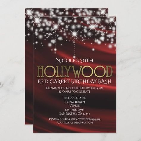 Hollywood Party Invitations, Hollywood Invitations, Hollywood Glamour Party, Glam Invitation, High Heels Silver, Old Hollywood Theme, Hollywood Birthday Parties, Red Carpet Theme, La Night