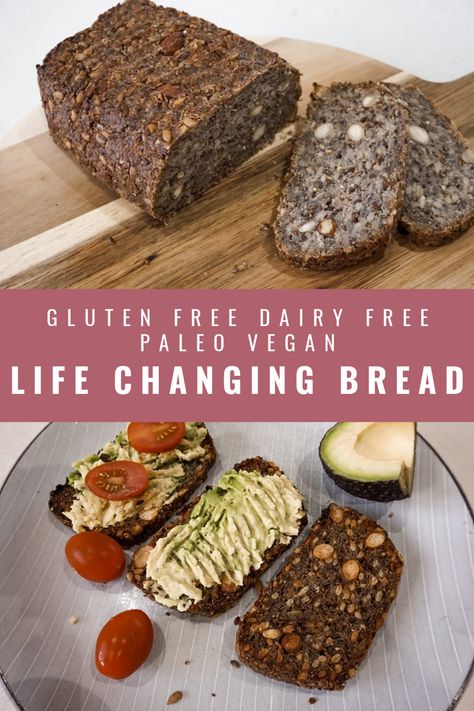 Best Paleo Bread Recipe, Life Changing Bread, Paleo Bread Recipe, Recipe For Bread, Everything In Moderation, Vegan Bread Recipe, Candida Diet Recipes, Healthy Bread Recipes, Paleo Foods