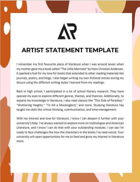 10+ Artist Statement Template Artist Statement Examples, Artist Statement Template, Different Writing Styles, List Of Adjectives, To Paint, Physical Space, Statement Template, Letter To Yourself, Beginning Writing