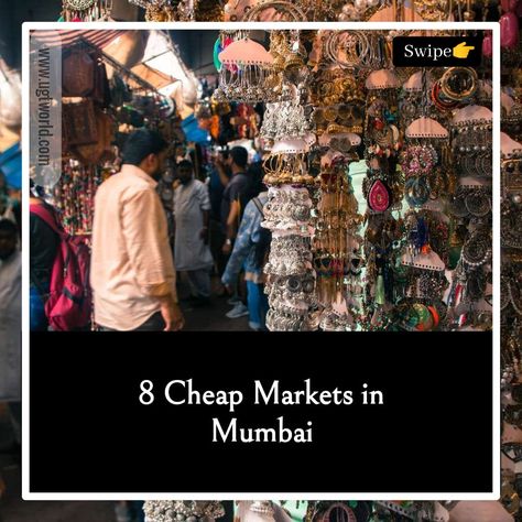 8 Cheap Markets in Mumbai💸😍 Here are the top cheap markets in Mumbai you must visit🔥 Must read our blog for more information, and if you like then do comment and share this blog with your shopping partners🔥 -TeamUgtWorld Maharashtra Police, Crawford Market, Shopping In Mumbai, Ethenic Wear, Mumbai Fashion, Hand Accessories, Mumbai Maharashtra, Street Style Trends, India Travel