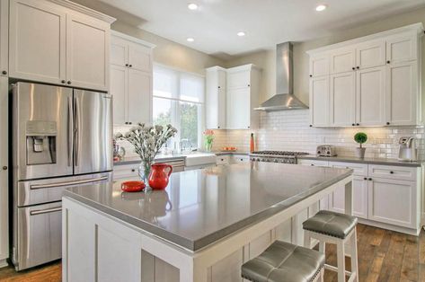 Light gray countertops