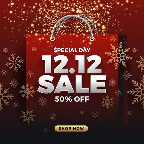 12.12 Shopping day sale banner background. 12 December sale post Optician Marketing, New Year Promotion, Easy Homemade Christmas Gifts, New Year Sale, Shop House Plans, Healthy Snacks For Diabetics, 12 December, Shop Plans, Sale Banner