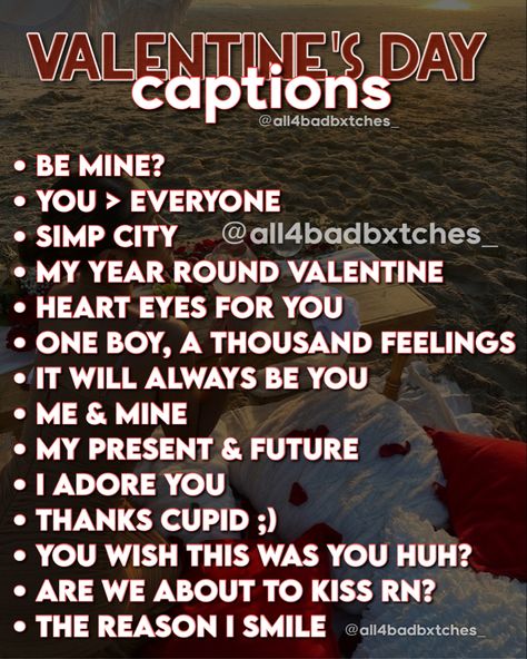 Valentine’s Day Captions For Couples, Vday Instagram Captions, Color Red Captions For Instagram, Valentine’s Day Captions For Instagram, Valentines Day Instagram Captions, Valentine’s Day Captions, Valentines Caption, Valentines Captions For Instagram, Valentine Captions