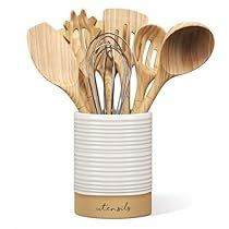 Farmhouse Kitchen Utensil Holder, Farmhouse Utensil Holder, Farmhouse Kitchen Utensils, Spatula Holder, Cooking Utensil Holder, Ceramic Utensil Holder, Kitchen Utensil Organization, Tall Kitchen, Utensil Caddy