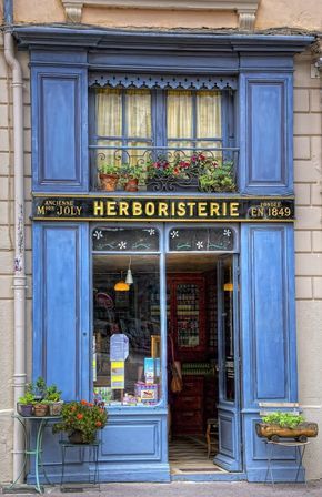 Herbal Shop, Shop Facade, French Cafe, Shop Fronts, Lyon France, Shop Front, Store Front, Shop Window, Shop Interior