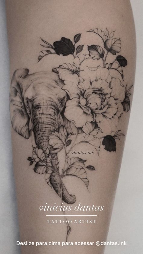 Half Elephant Half Flower Tattoo, Elephant Back Tattoo Women, Elephant Floral Tattoo, Elephant Arm Tattoos For Women, Elephant Sleeve Tattoos For Women, Elephant With Flowers Tattoo, Half Elephant Tattoo, Elephant Flower Tattoo, African Elephant Tattoo