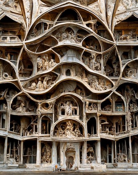 Silk and Stone Converge in Luxurious AI-Generated Baroque Architecture | Colossal Architecture Series, Hotel Concept, Colossal Art, Modern Crafts, Baroque Architecture, Structure Architecture, Unique Hotels, Unique Architecture, Architecture Student