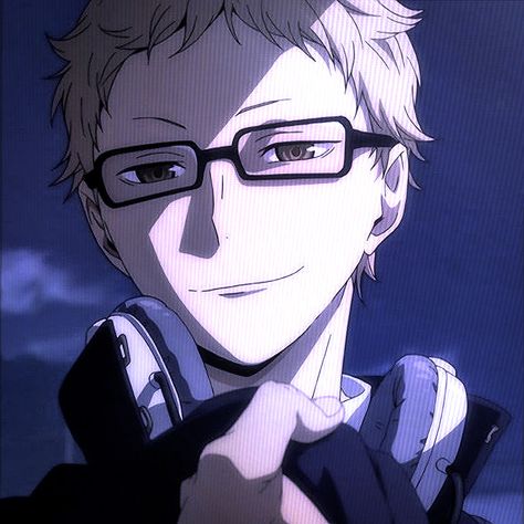 Tsukishima Kei Hot, Tsukiyama Haikyuu, Haikyuu Tsukishima, Tsukishima Kei, Red Icons:), Cute Anime Pics, Haikyuu Anime, Haikyu!!, Anime Icons