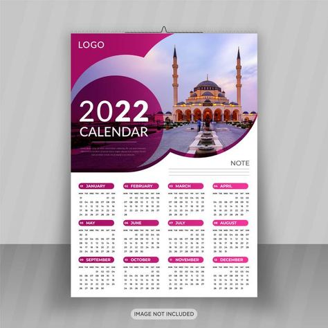 Calendar Design Ideas Creative, Calendar Poster Design, Wall Calendar Design, Calendar Design Template, Calendar Notes, Business Calendar, Calendar Poster, Happy New Year 2022, New Year 2022