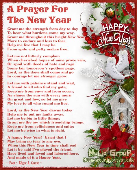 New Year Greetings, A Prayer For The New Year New Years Blessings Quotes, Blessings Quotes Inspiration, New Years Blessings, Prayer For The New Year, 2024 Prayers, Strong Women Quotes Strength, New Years Quotes, Group Quotes, New Year Poem