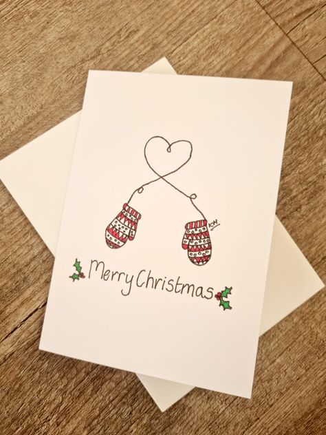 Cute Christmas Cards Diy Boyfriend, Aesthetic Homemade Christmas Cards, Cute Diy Christmas Cards For Friends, Diy Christmas Cards Boyfriend, Cute And Easy Christmas Cards, Homemade Christmas Card For Boyfriend, Cute Christmas Cards For Friends, Cute Christmas Card For Boyfriend, Boyfriend Christmas Card Ideas