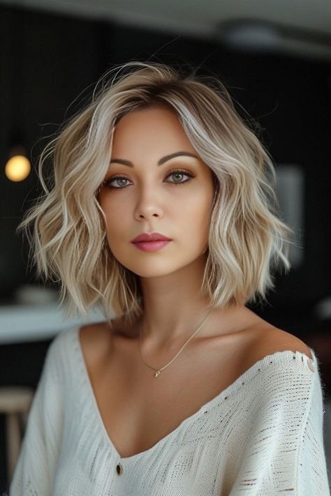 #HairStyles#HairInspiration#HairGoals#HairTrends#HairFashion#HairIdeas#HairTransformations#HairArt#HairLove#HairInspo#HairMagic#HairDesign#HairCare#HairJourney#HairMakeover#HairTips#HairColor#Hairstylist#HairCut#HairDo#HairBraids#airUpdo#CurlyHair#StraightHair#ShortHair#LongHair#NaturalHair#WeddingHair#BridalHair#HairFashion Above Shoulder Length Hair, Blonde Bob Hairstyles, Edgy Short Hair, Hairdos For Short Hair, Blonde Hair Looks, Peinados Fáciles Para Cabello Corto, Rock A, Great Hair, Hair Dos