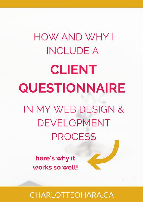 Client Questionnaire for web design development project | For every website I build and design, I always make sure to have my clients fill out a client questionnaire! It has helped me keep my business organized, make sure all the right questions are being answered, and helps guide the design and development process. It's important to ask the right questions so I want to share that with you and hopefully help you out! Click through to read now or pin and save for later! Website Questionnaire Design, Web Design Questionnaire, Web Design Client Questionnaire, Square Space, Client Questionnaire, Squarespace Tips, Designing Website, Doula Business, Simple Web Design