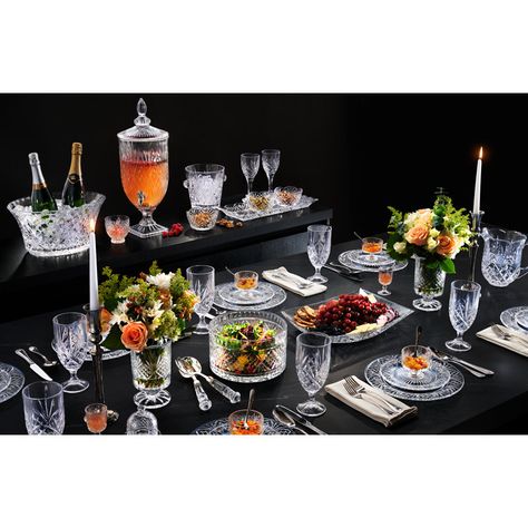 Godinger Silver Art Co Dublin Crystal Beverage Dispenser 128oz & Reviews | Wayfair Godinger Dublin Crystal, Crystal Goblets, Trifle Bowl, Crystal Ice, Crystal Water, Ice Water, Highball Glass, Drink Dispenser, Long History