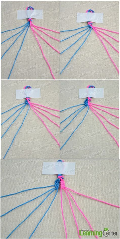 How to Make DIY Best Friend Infinity Bracelet with Forward & Backward Knot- Pandahall.com Backward Knot, Bracelets With String, Bracelets Infinity, Diy Bracelets With String, Friendship Bracelets Easy, String Bracelet Patterns, Diy Friendship Bracelets Tutorial, Bracelets Tutorial, Simple Macrame