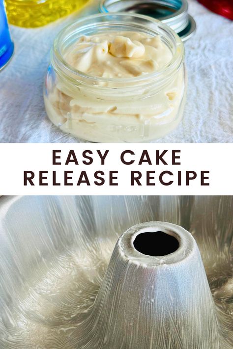 Homemade Cake Pan Release - Cake Goop Recipe Cake Release Recipe, Cake Goop Recipe, Baking Recipes Cake, Cake Goop, Cake Baking Tips, Goop Recipe, Cake Release, Vegetable Shortening, Cake Tips