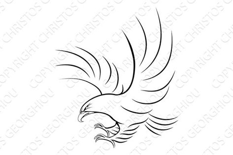 Eagle Ravenclaw Tattoo Minimalist, Minimalist Eagle Tattoo, Bird Of Prey Tattoo, Portuguese Tattoo, Small Eagle Tattoo, Eagle Illustration, Aigle Royal, Girl Arm Tattoos, Eagle Tattoos