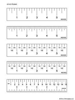 Printable 6-Inch Paper Rulers - Inches and Centimeter, Color and Black & White PDFPrint rulers for the entire classroom! This PDF packet contains a collection of 22 printable rulers, 11 black and white and 11 color. Some have 1/8 inch marks, others are divided by 1/16 inch marks. Same for the metric ruler: centimeters, and then further division into millimeters. The rulers are 6 inches wide so that multiple copies fit onto a single sheet of paper, making it easy to print sets for the entire Reading A Ruler, Centimeter Ruler, Printable Ruler, Origami Star Paper, Math Posters, Chart Tool, Machining Metal Projects, Ruler Measurements, Inch Ruler