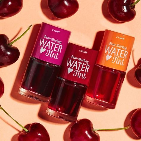 ETUDE - Dear Darling Water Tint - 5 Colors Dear Darling Water Tint, Playful Makeup, Korean Beauty Brands, Water Tint, Water Texture, Brow Liner, The Face Shop, Etude House, Sun Cream