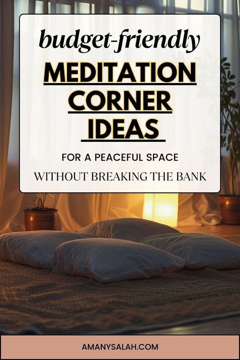 Excited to create your own meditation corner without breaking the bank? Dive into these budget-friendly ideas and unleash your creativity! From simple DIY projects to clever space-saving solutions, discover how to design a tranquil oasis in your home without splurging. Small Meditation Corner In Bedroom, Small Meditation Corner, Meditation Corner Ideas, Meditation Corner In Bedroom, Corner In Bedroom, Small Meditation Space, Meditation Bedroom, House Plans Uk, Simple Diy Projects