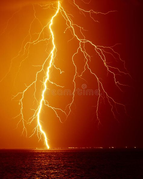 Lightning. Hitting the sea during a storm , #affiliate, #Hitting, #Lightning, #storm, #sea #ad Orange Lightning Aesthetic, Yellow Lightning Aesthetic, Lightening Art, Orange Thunder, Amber Aesthetic, Colorful Lightning, Yellow Thunder, Orange Lightning, Ball Lightning