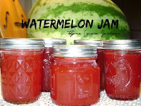 Canning Watermelon, Watermelon Jam, Watermelon Jelly, Watermelon Patch, Canning Fruit, Jam Recipes Homemade, Canning Jam, Canned Food Storage, Canning Tips