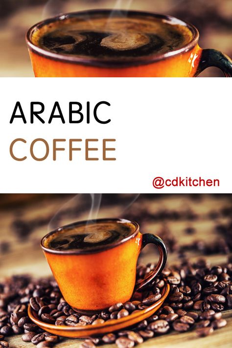 Arabic Coffee - The trick to a good cup of Arabic coffee is half ingredients and half technique. Fresh coffee strained and poured onto fresh ground cardamom makes a fragrant cup of Joe. | CDKitchen.com Saffron Water, Coffee Recipes Hot, Coffee Recipe Healthy, Espresso Recipes, Coffee Recipes Starbucks, Middle East Recipes, Easy Coffee Recipes, Arabic Coffee, Starbucks Coffee Recipes