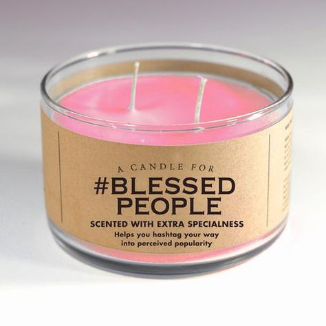 A Candle for #Blessed People Whiskey River Soap, Funny Soap, Candle Quotes, Unique Soap, Funny Candles, Candle Labels, Unique Candles, Candle Companies, Handmade Soaps