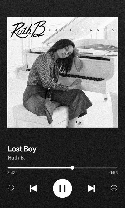 Hype Boy Spotify, Big Boy Spotify, Ruth B Dandelions Album Cover, Lost Boy Ruth B, Music Posters Zach Bryan, Songs Poster, Ruth B, Song Lyrics Picture Frame, Lost Boys