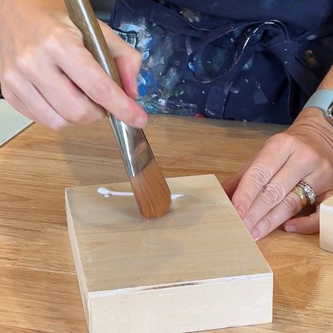 How to Prep Wood Panels for Acrylic — JULIE PRICHARD Golden Painting, Art Supply Stores, Sanding Block, Wood Panels, Art Supply, Art Workshop, Wood Panel, Paint Brush, Free Tutorial