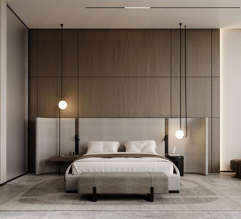 Master bedroom design based in UAE Kampar, Modern Masters, Bedroom Bed Design, Modern Bedroom Design, Modern Interiors, Window Design, Luxurious Bedrooms, Wooden Diy, 인테리어 디자인