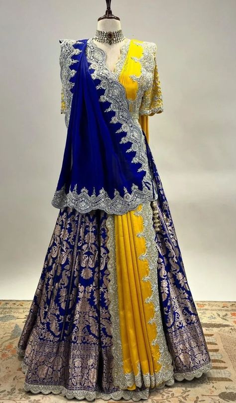 Canvas Walls, Saree Wearing Styles, Trendy Outfits Indian, Half Saree Lehenga, Indian Outfits Lehenga, Lehenga Designs Simple, Indian Bride Outfits, Fashionable Saree Blouse Designs, Traditional Indian Dress