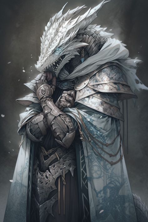 White Dragonborn Male, Dragon Holding Orb, Silver Dragonborn, White Dragonborn, Dnd Dragonborn, Pathfinder Character, Dungeons And Dragons Art, Dungeons And Dragons Classes, Dnd Art