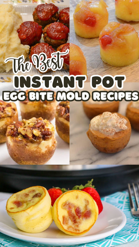 Are you looking for something delicious, easy, and a little bit different for your next meal or get-together? Look no further than these Instant Pot Egg Bites Mold Recipes! In a fraction of the time compared to traditional cooking, you can have a unique bite-size and crowd-pleasing dish that people of all ages will love. Instant Pot Egg Mold Recipes, Instant Pot Egg Bites, Mold Recipes, Family Breakfast Recipes, Starbucks Egg Bites, Egg Bites Recipe, Traditional Cooking, Best Instant Pot Recipe, Healthy Instant Pot Recipes