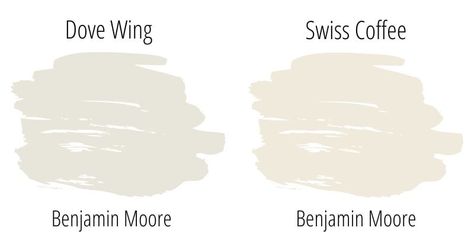 Benjamin Moore Dove Wing OC-18 Ultimate Paint Review: See this popular paint shade in more than 15 REAL homes to decide if it's perfect for your own house! #benjaminmooredovewing #dovewing #benjaminmoore #paint #benjaminmoorepaint #paint #paintcolors #paintreview #paintstudy #paintshades #dovewingpaint #dovewingbathroom #dovewingbedroom #dovewingkitchen Behr Silver Drop, Modern Gray Sherwin Williams, Benjamin Moore Pale Oak, Anew Gray Sherwin Williams, Sherwin Williams Repose Gray, Benjamin Moore Navajo White, Sherwin Williams Agreeable Gray, Sherwin Williams Dover White, Benjamin Moore Balboa Mist