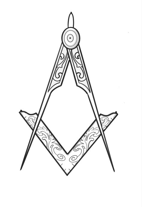 Mason Symbols, Freemason Tattoo, Freemason Quotes, North Compass, Masonic Tattoos, Land Survey, Nightmare Before Christmas Tattoo, Choose Her, Christmas Tattoo