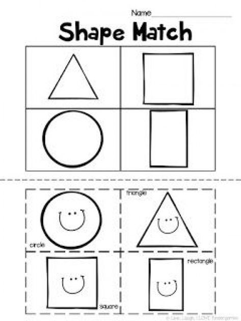 Shape Fine Motor Activities, Shape Practice Preschool, Shape Matching Activity, Shape Worksheets For Toddlers, Shapes Activities Preschool Worksheets, Preschool Shape Activities Printables, Shape Crafts Preschool, Preschool Back To School, Shape Worksheets For Preschool